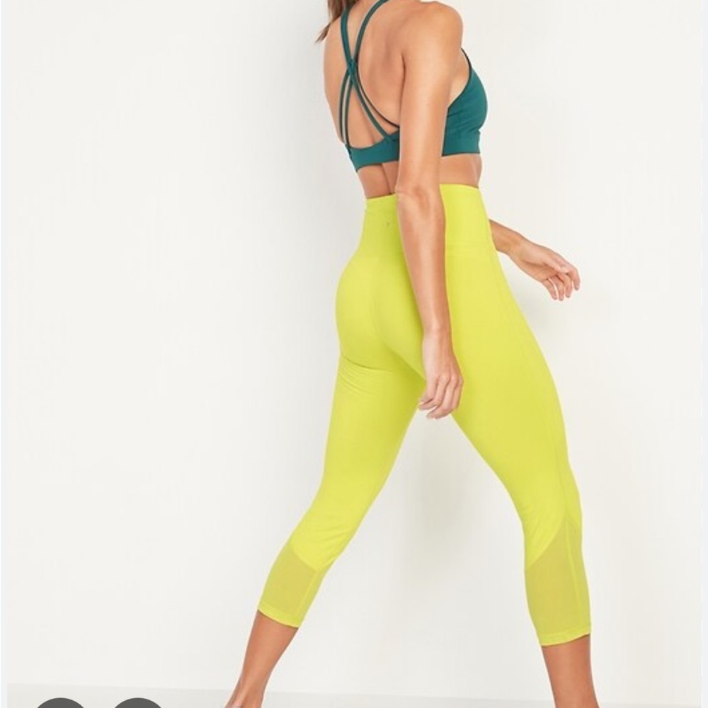 Old Navy Lime Green Go-Dry Leggings